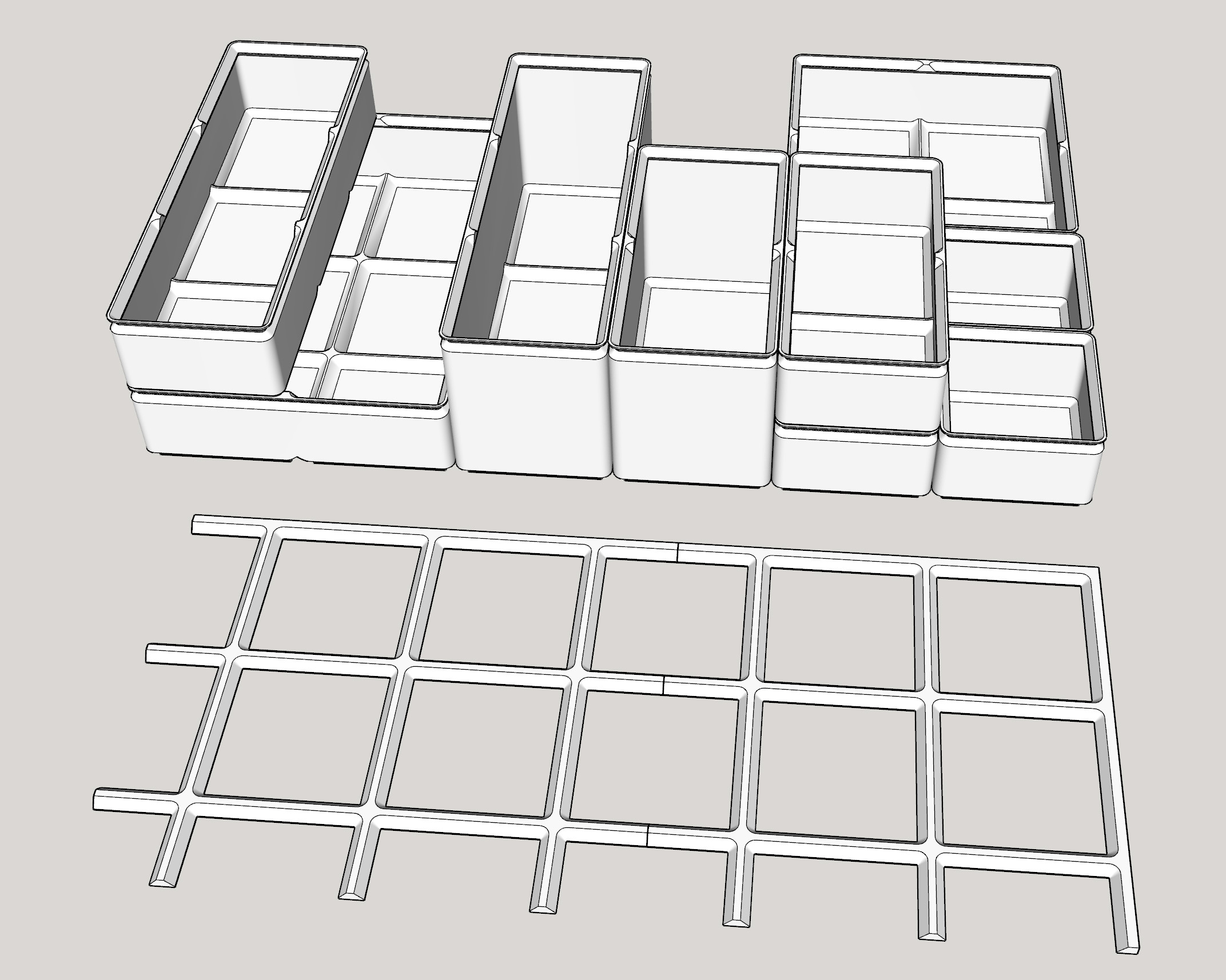 Stackable Boxes 3D image